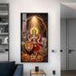Goddess Maa Durga Glass Finish Vertical Wall Art
