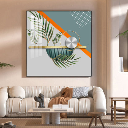 Timeless Tropics Glass Finish Square Wall Art