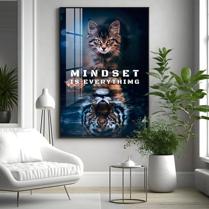 Mindset Matter Glass Finish Vertical Wall Art