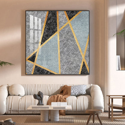 Modern Muse Glass Finish Square Wall Art