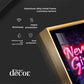 Never Give Up motivational Glass Finish Vertical Wall Art