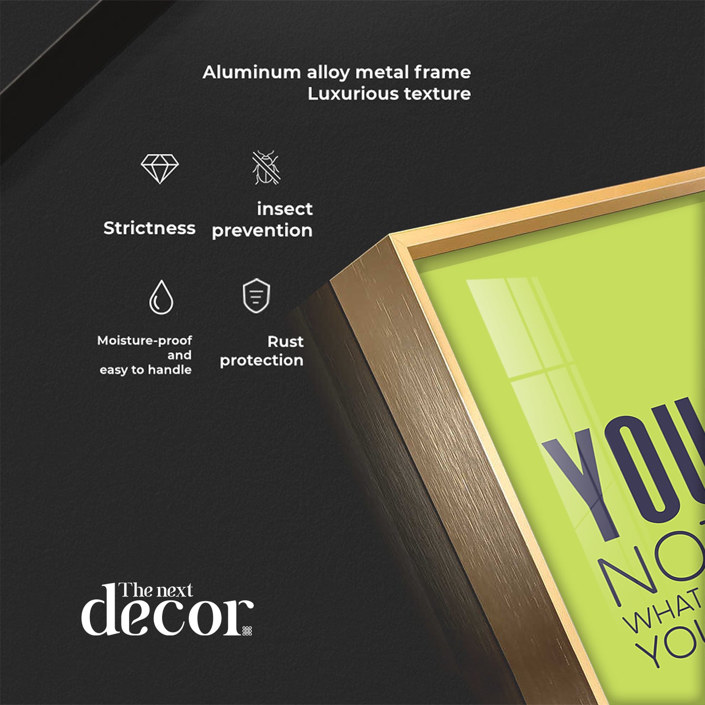 Do More Say Less Motivational Glass Finish Vertical Wall Art