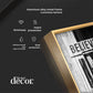Believe In Yourself Motivational Glass Finish Vertical Wall Art
