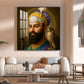 Waheguru Ji Glass Finish Square Wall Art