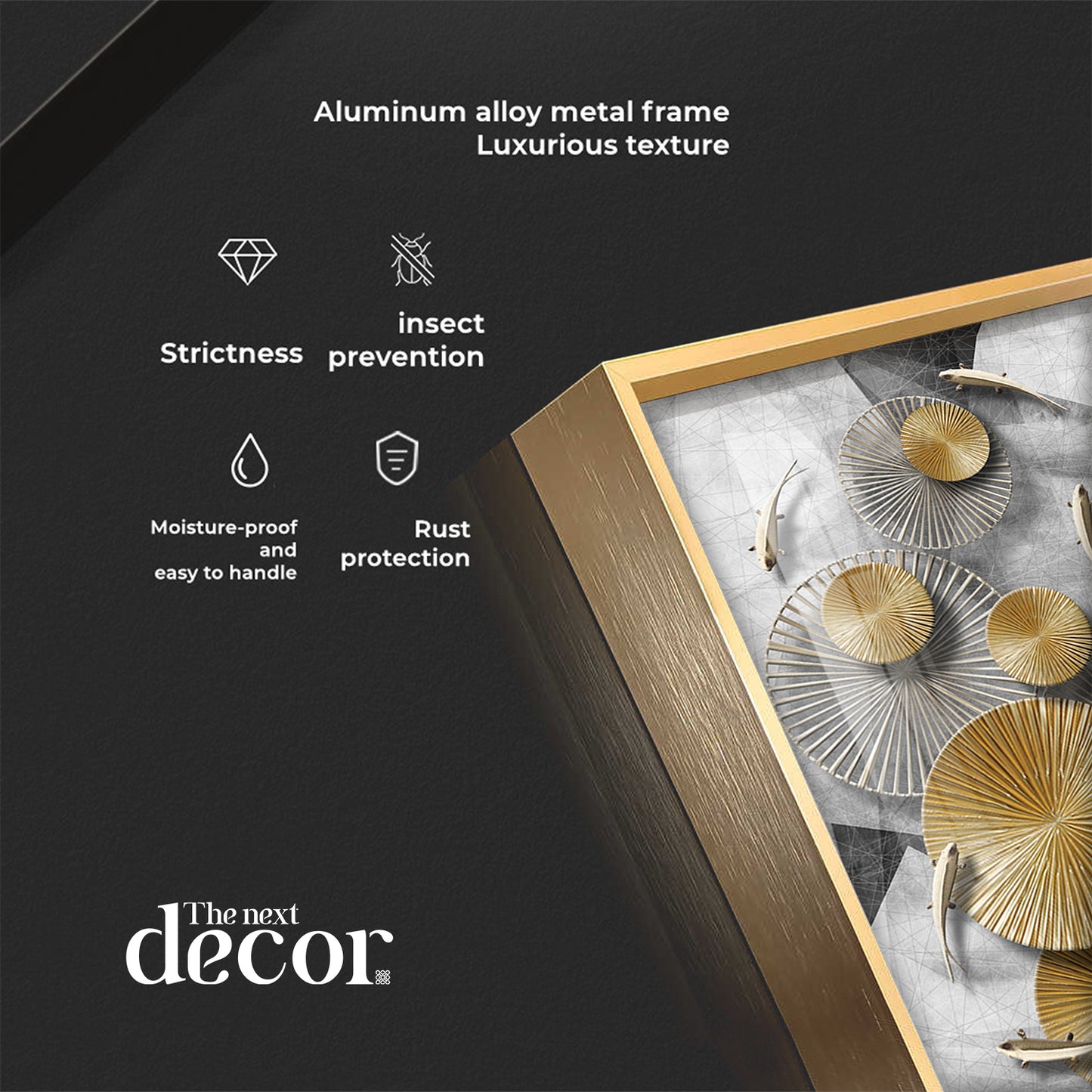 Opulent Whispers Glass Finish Vertical Wall Art