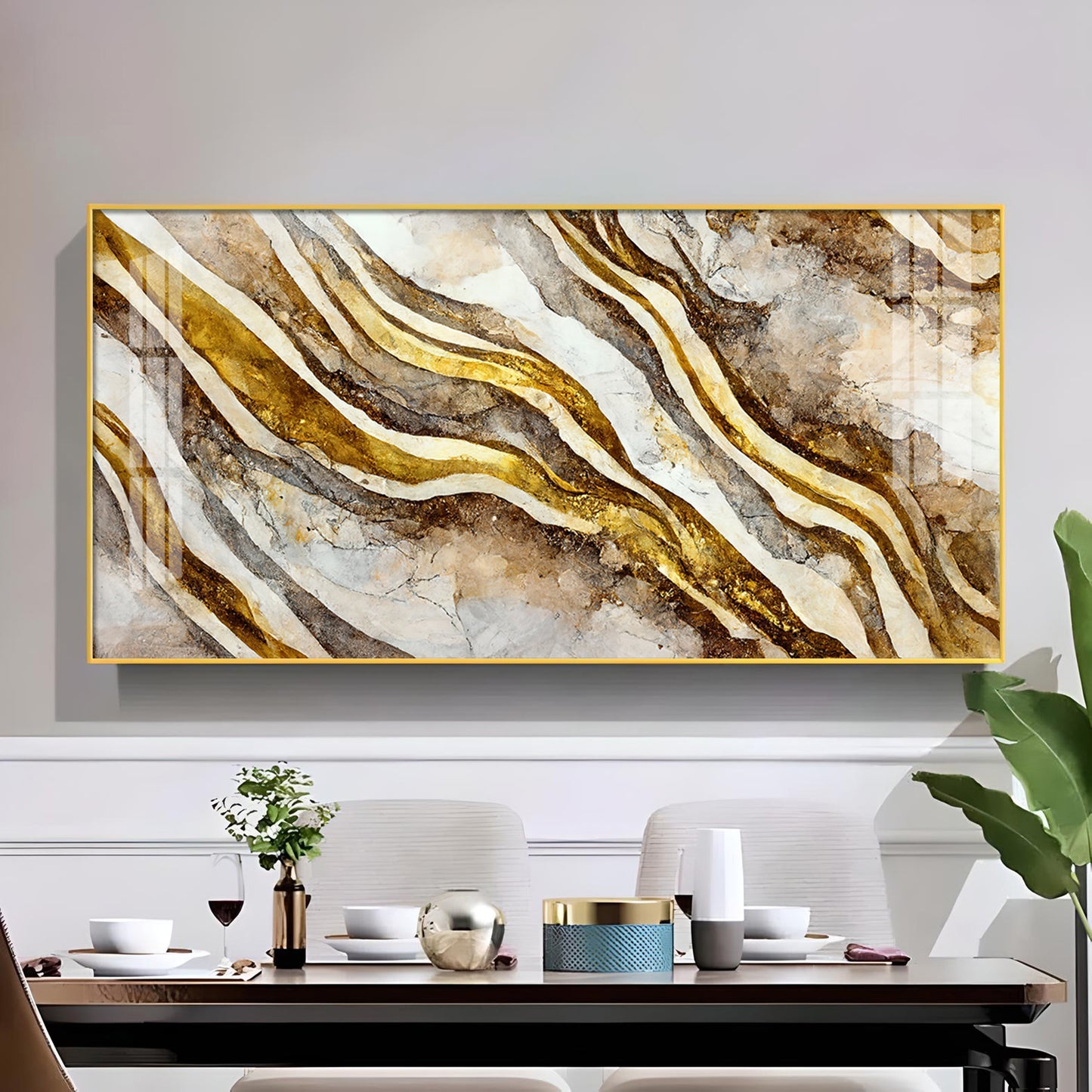 Relanta Glass Finish Horizontal Wall Art