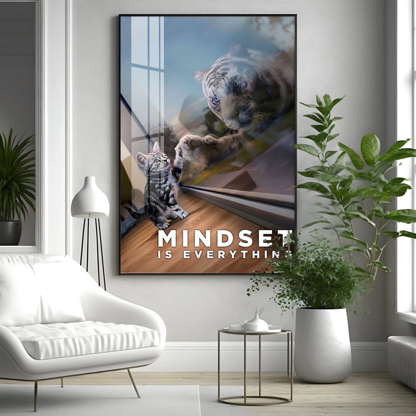 Prospective Matter Mindset Glass Finish Vertical Wall Art