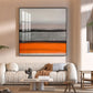Citrus Cascade Glass Finish Square Wall Art