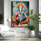 Ganesha's Blessing Glass Finish Vertical Wall Art