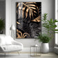 LuxeLeaf Glass Finish Vertical Wall Art