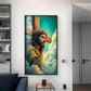 Jesus Christ Glass Finish Vertical Wall Art
