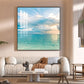 Celestial Ocean Glass Finish Square Wall Art