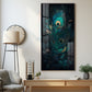 Buddha's Peaceful Retreat Glass Finish Vertical Wall Art