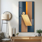 Unfold Abstraction Glass Finish Vertical Wall Art