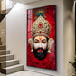 Shyam Baba Glass Finish Vertical Wall Art