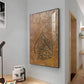 Islamic Calligraphic Glass Finish Vertical Wall Art