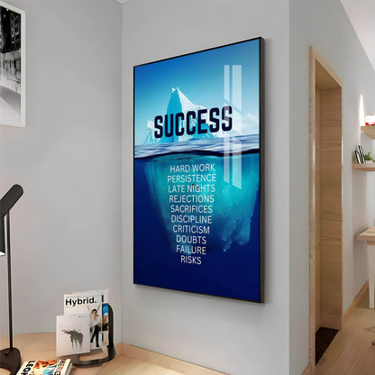 Perseverance Pro Glass Finish Vertical Wall Art