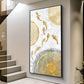 Radiant Fins Glass Finish Vertical Wall Art