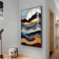 Mountain Peaks Glass Finish Veritcal Wall Art