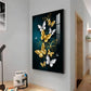 Butterfly Wings Glass Finish Vertical Wall Art