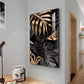 LuxeLeaf Glass Finish Vertical Wall Art