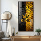 King Motivational Glass Finish Vertical Wall Art