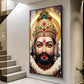 Jai Shri Shyam Baba Glass Finish Vertical Wall Art