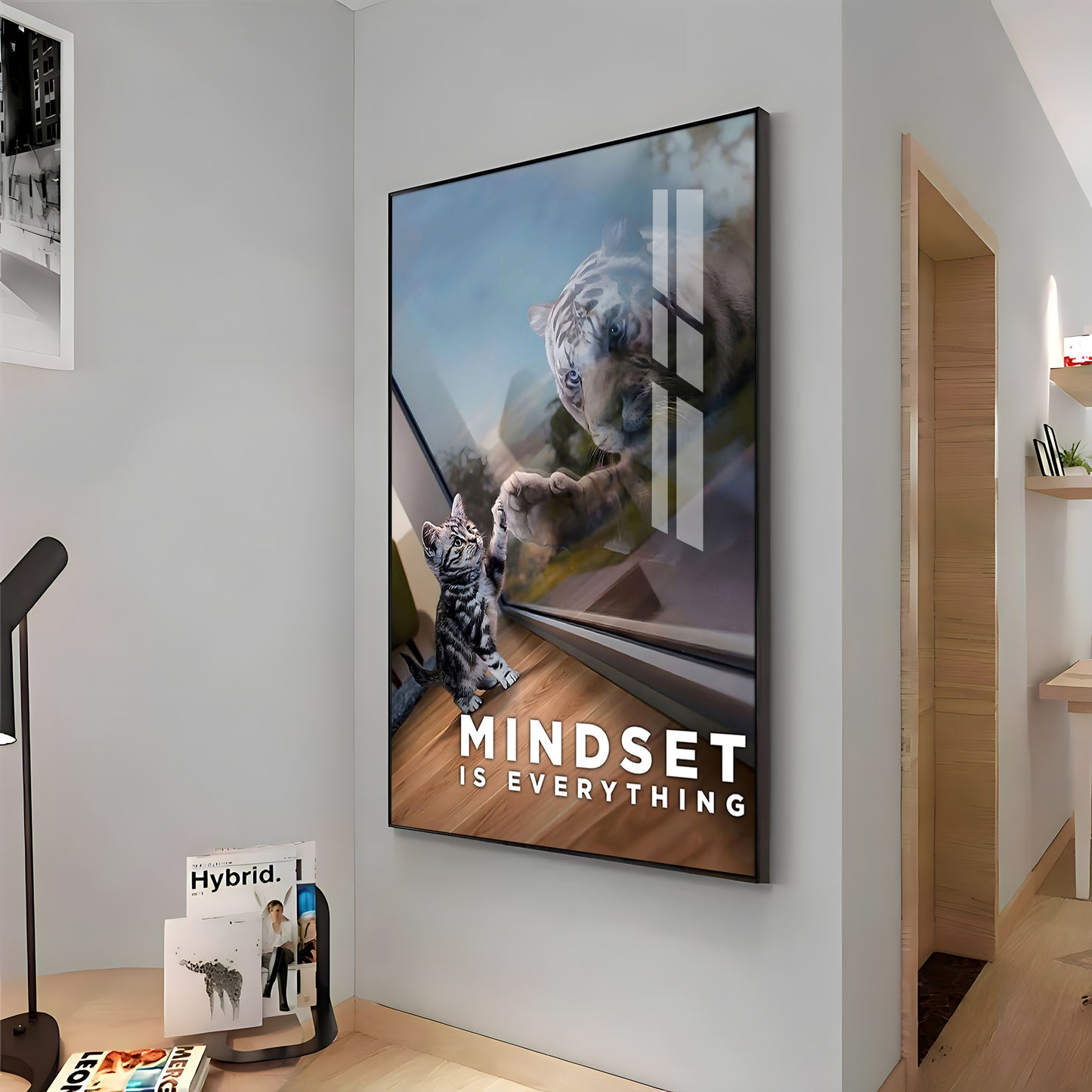 Prospective Matter Mindset Glass Finish Vertical Wall Art