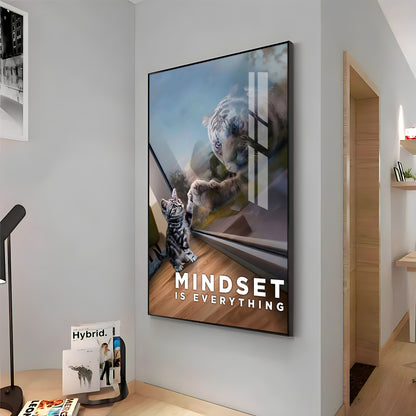 Prospective Matter Mindset Glass Finish Vertical Wall Art