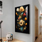Floral Serenity Glass Finishh Vertical Wall Art