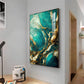 Opulent Ocean Glass Finish Vertical Wall Art