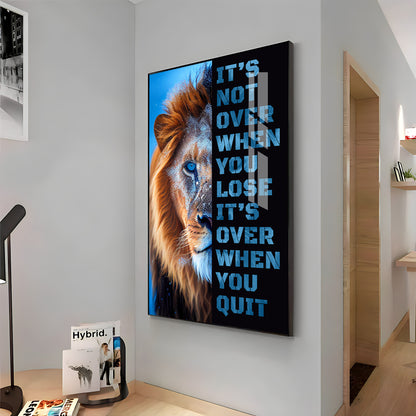 Courageous Spirit Glass Finish Vertical Wall Art