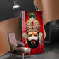 Shyam Baba Glass Finish Vertical Wall Art