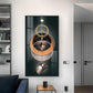 Urban Aesthetic Glass Finish Vertical Wall Art