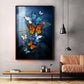 Symphony of Butterflies Glass Finish Vertical Wall Art