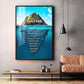 Triumph Essence Glass Finish Vertical Wall Art