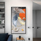 Shellscape Art Glass Finish Vertical Wall Art
