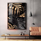 LuxeLeaf Glass Finish Vertical Wall Art