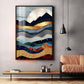 Mountain Peaks Glass Finish Veritcal Wall Art