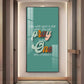 Pray To The One Motivational Glass Finish Vertical Wall Art