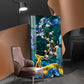 Deer’s Serenade Glass Finish Vertical Wall Art