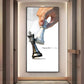 Focus On The Best Motivational Glass Finish Vertical Wall Art