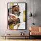 Radiant Horse Glass Finish Vertical Wall Art