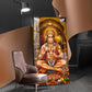 Spiritual Hanuman Ji Glass Finish Vertical Wall Art