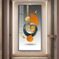 Abstract Geometry Glass Finish Vertical Wall Art