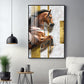 Radiant Horse Glass Finish Vertical Wall Art