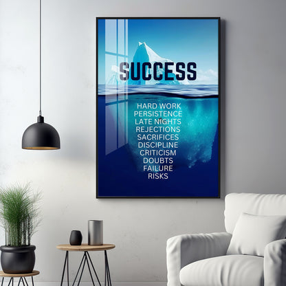 Perseverance Pro Glass Finish Vertical Wall Art