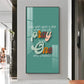Pray To The One Motivational Glass Finish Vertical Wall Art
