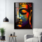 Buddha's Embrace Glass Finish Vertical Wall Art