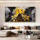 Beautiful Two Mayura Glass Finish Horizontal Wall Art